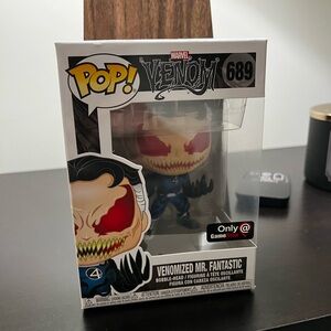 Marvel Venomized Mr. Fantastic Figure with Red and Black Accents